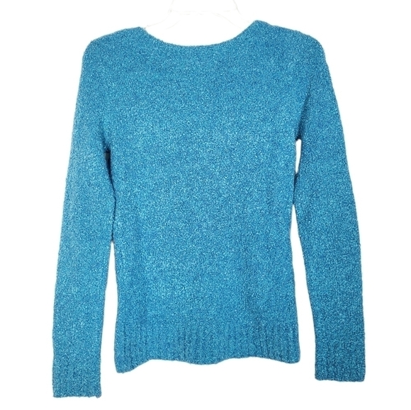 VTG MERONA textured sweater blue - Picture 3 of 6